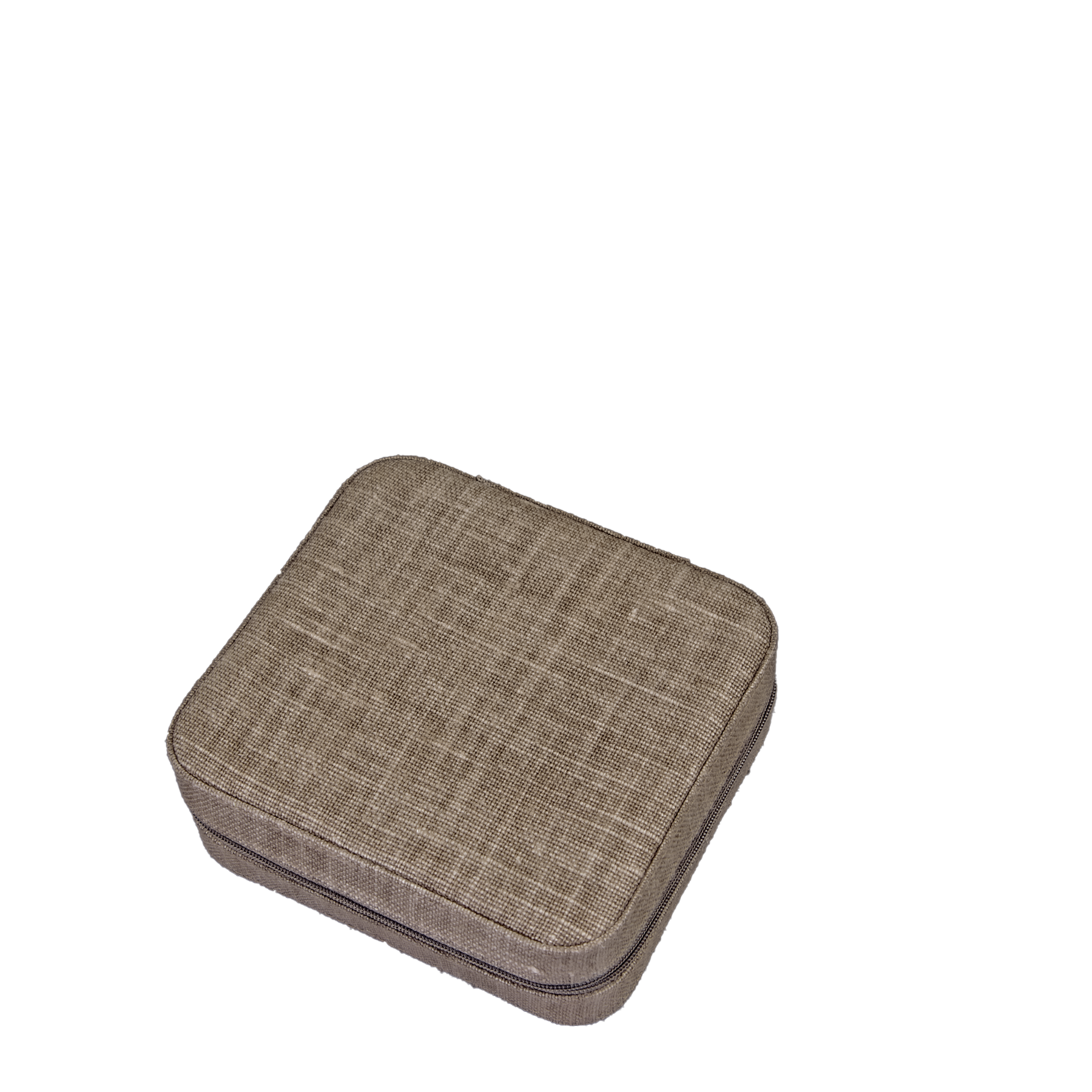 Image of Jewelry box octa Belgian linen Taupe from Bon Dep Essentials