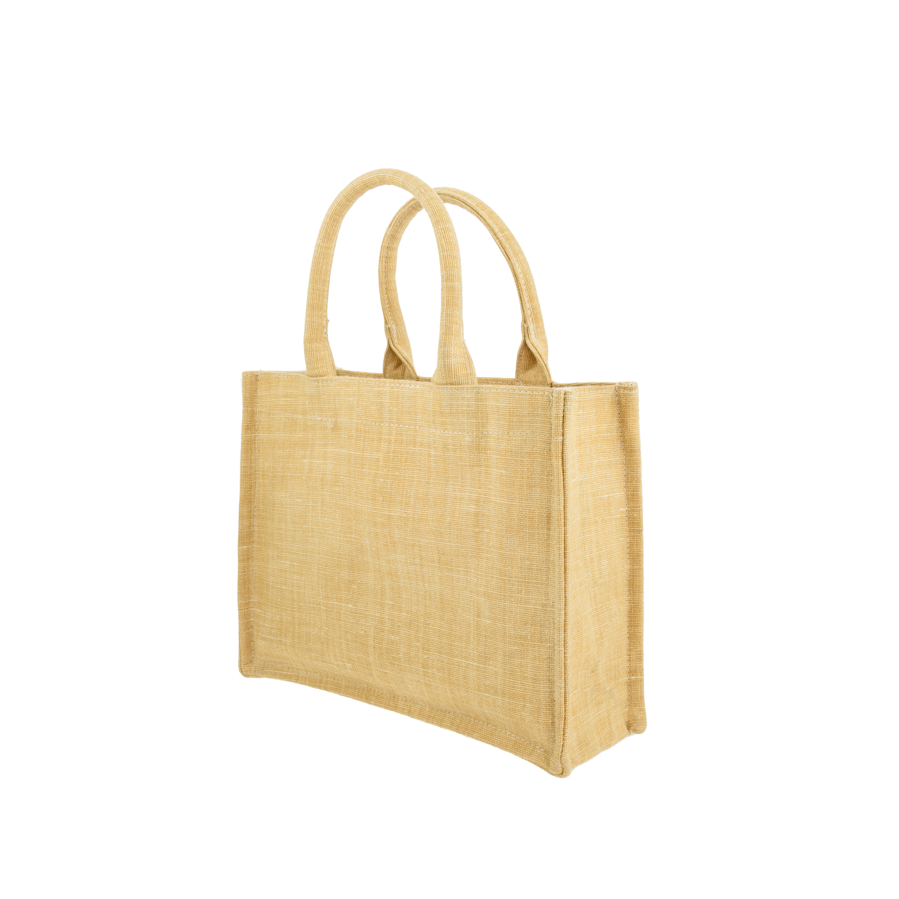 Image of Tote bag mini Belgian linen Yellow from Bon Dep Essentials