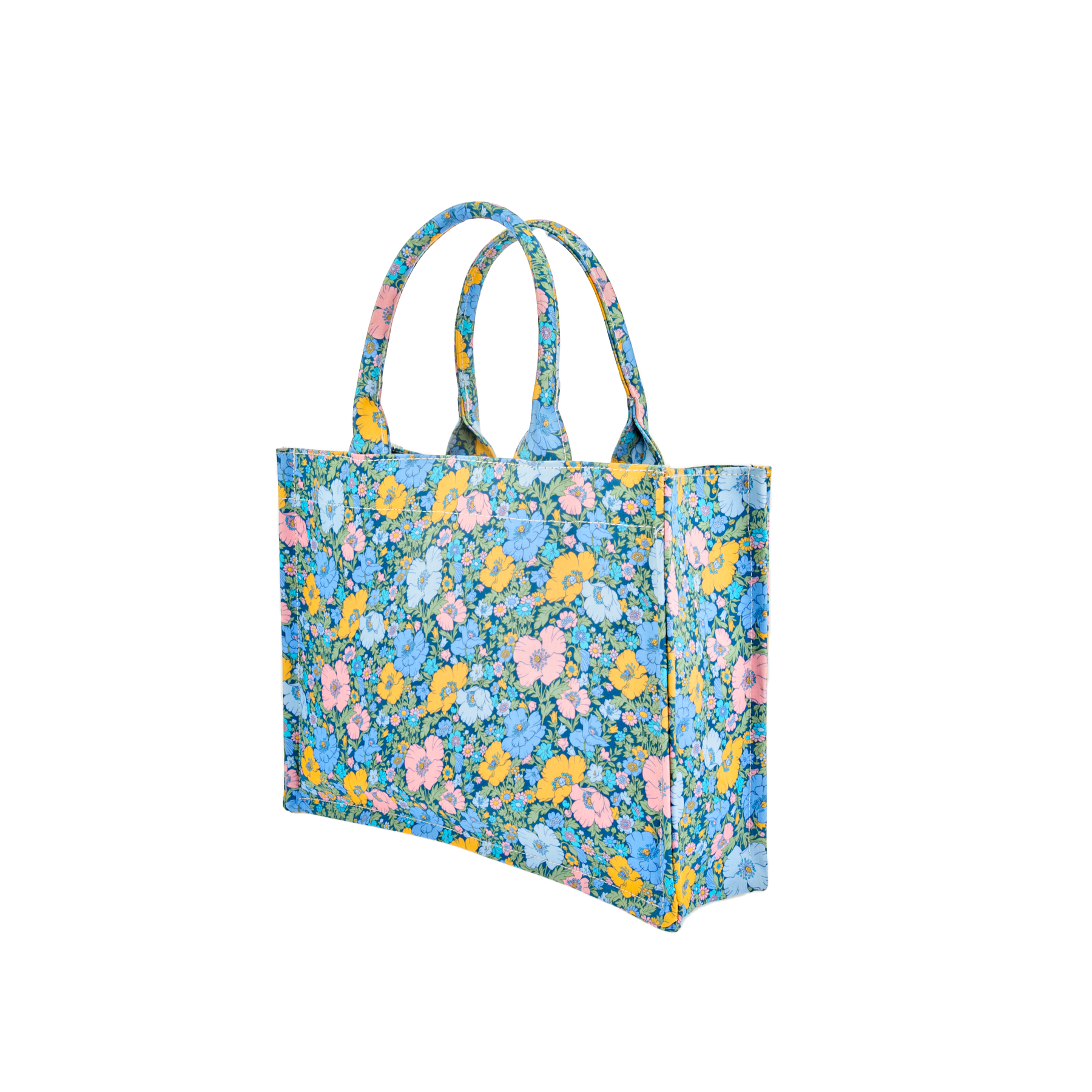 Image of Tote bag mini mw Liberty Meadow song Blue from Bon Dep Essentials