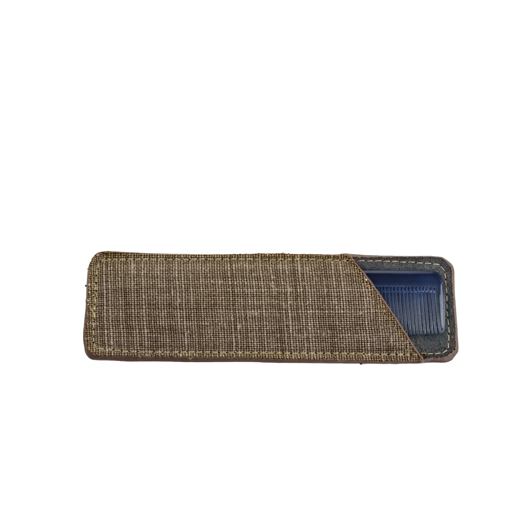 TRAVEL COMB SMALL BELGIAN LINEN TAUPE