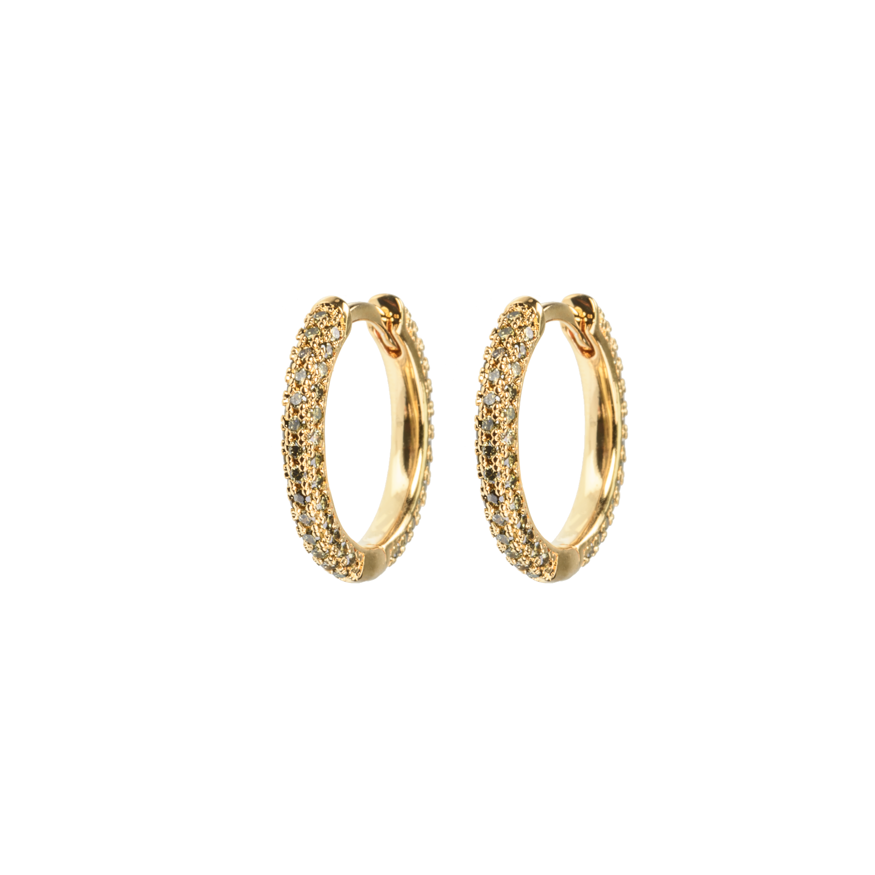 Image of Medium stone covered hoops Army from Emilia by Bon Dep