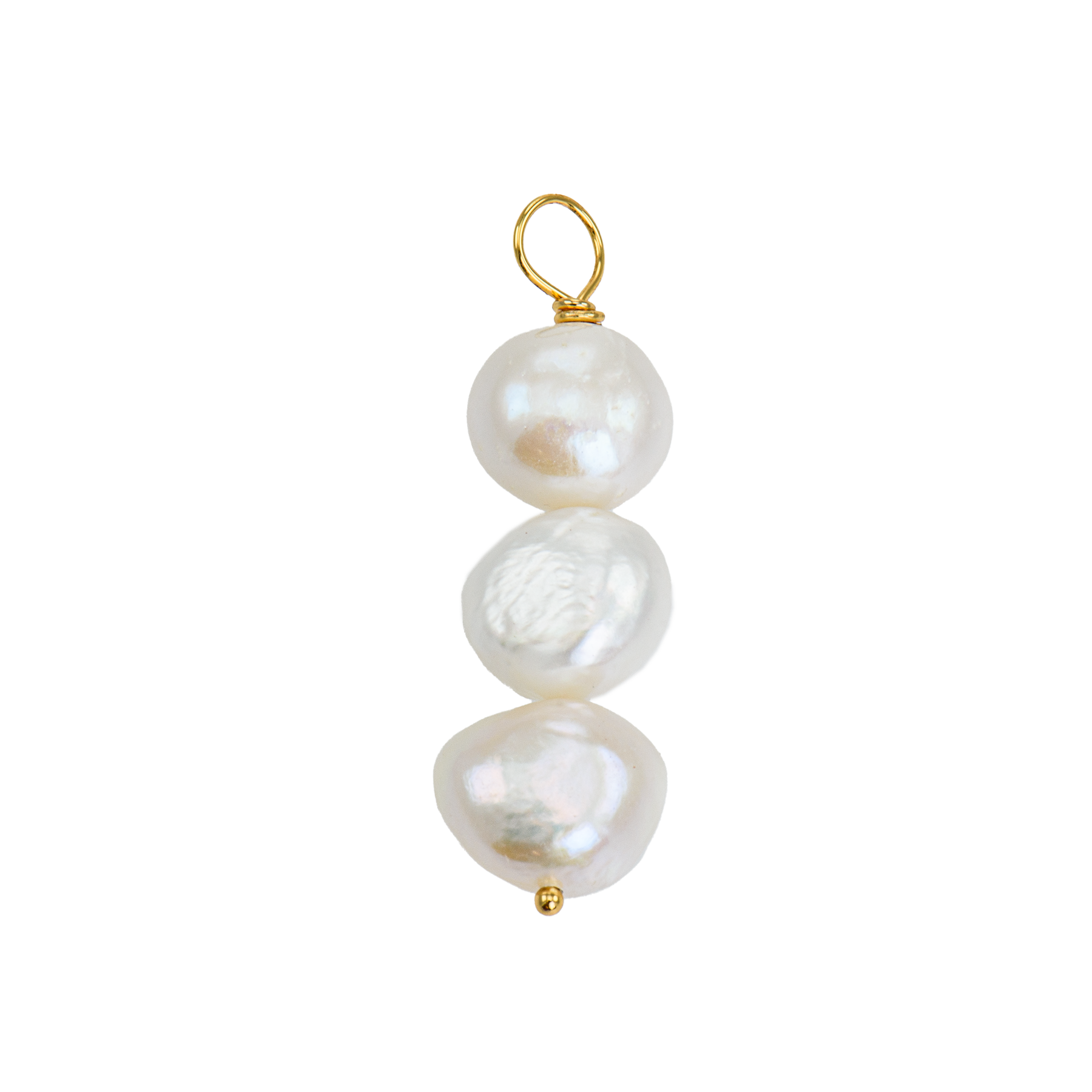 Image of Triple pearl charm from Emilia by Bon Dep