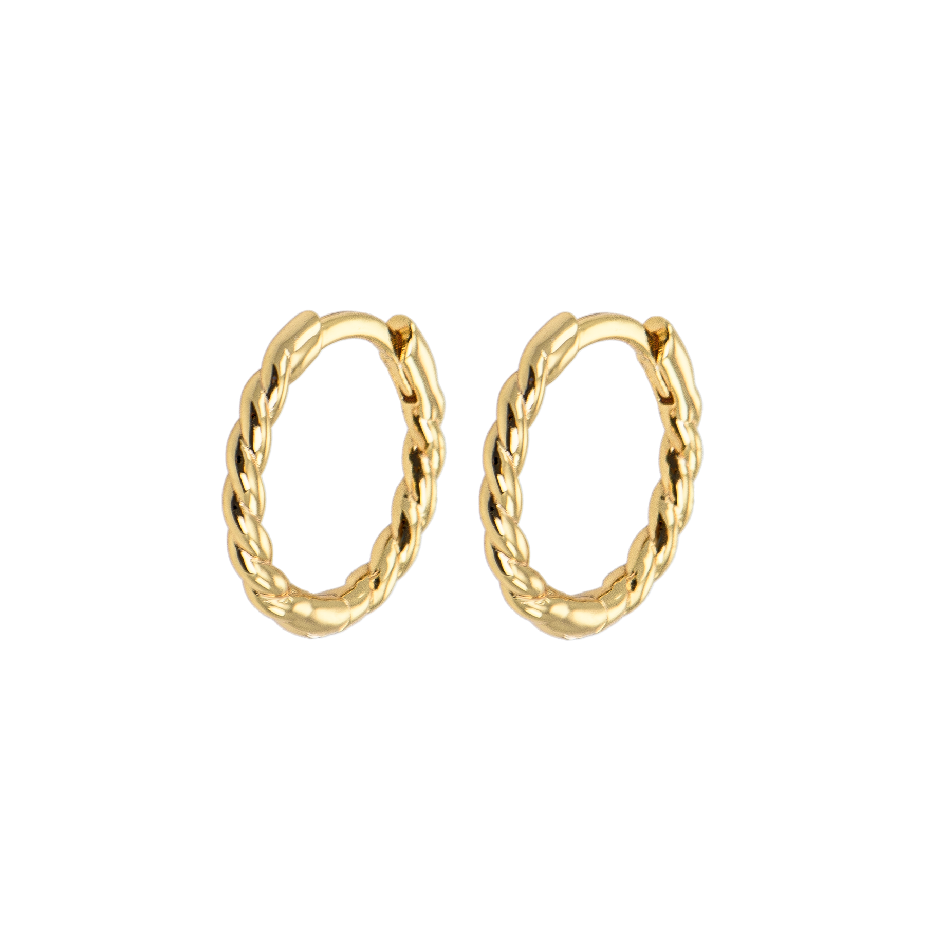 Image of Medium twisted hoops from Emilia by Bon Dep