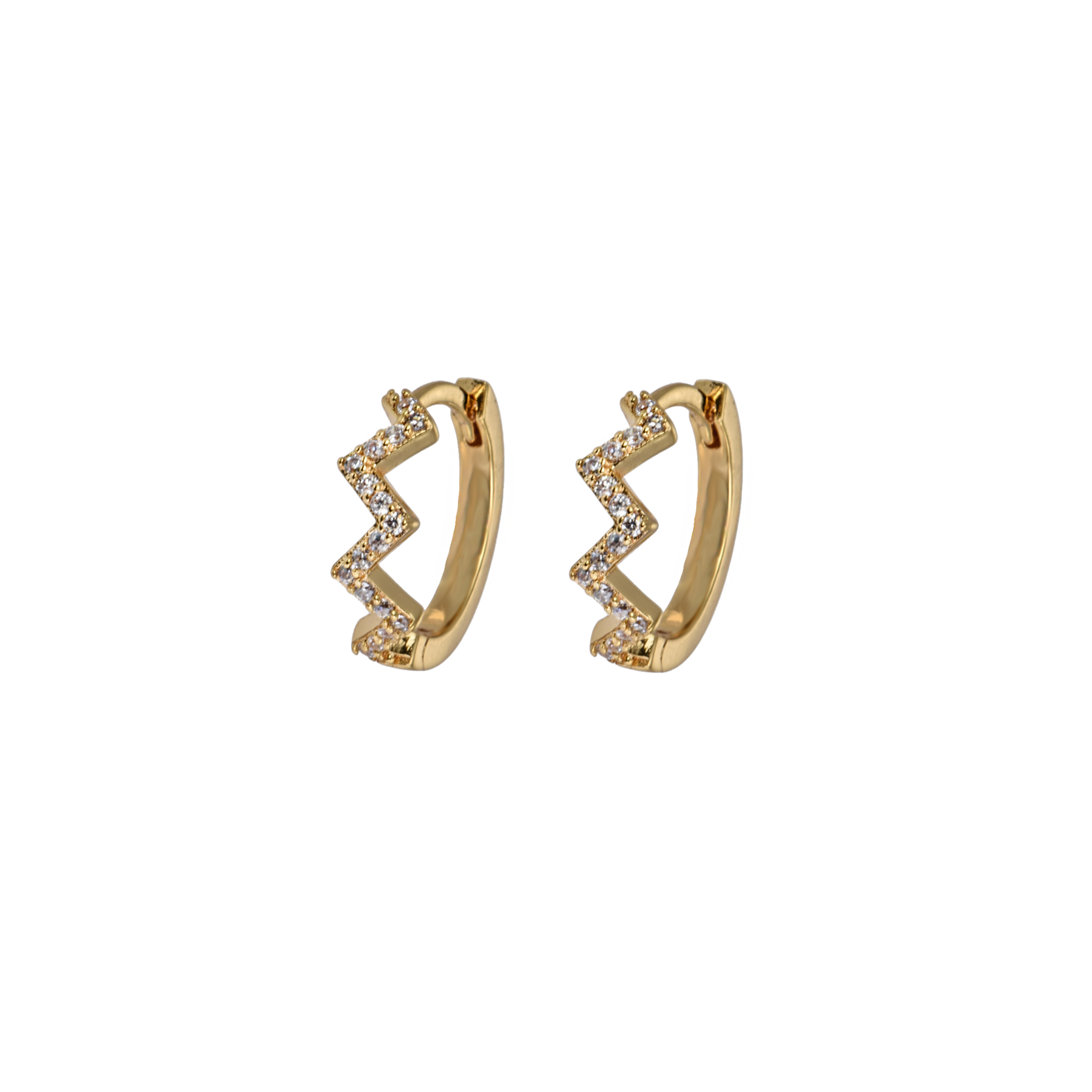 Image of Small zigzag hoops from Emilia by Bon Dep