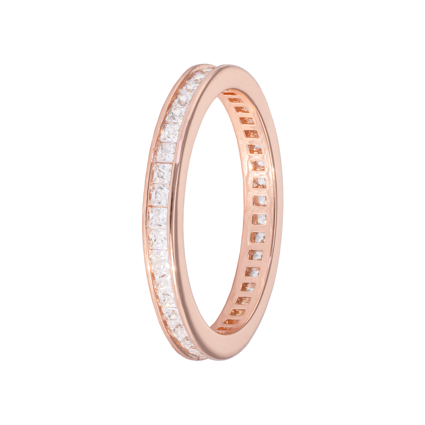Image of Eternity ring Square Rose 52 from Emilia by Bon Dep
